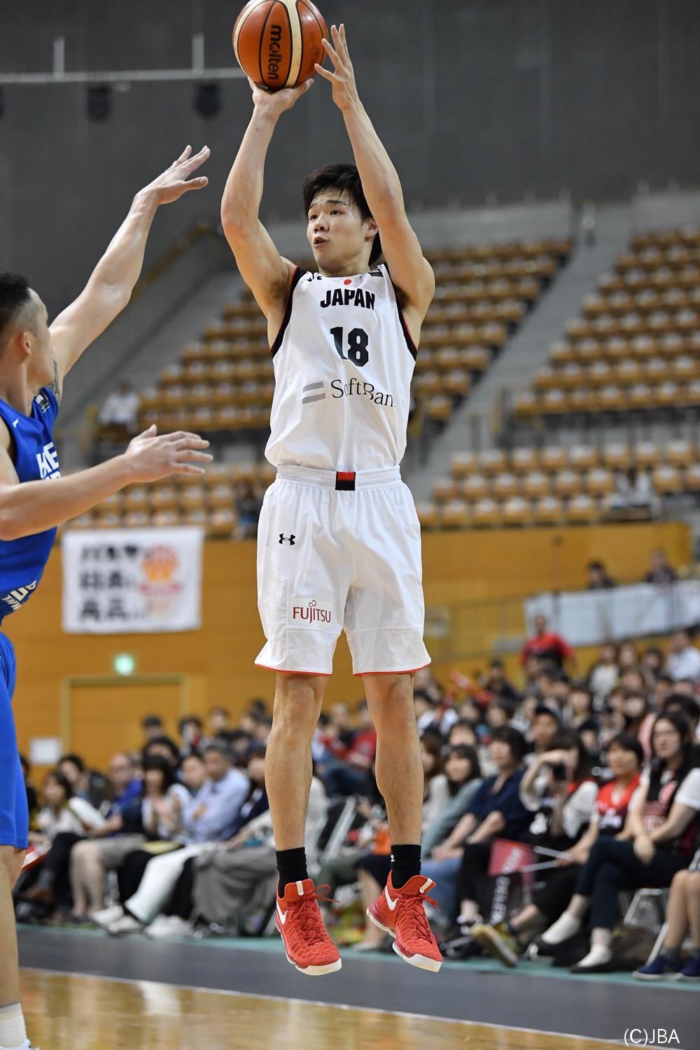 18 馬場 雄大選手 筑波大学 4年 の3pシュート East Asia Basketball Championship 17 東アジアバスケットボール選手権大会17